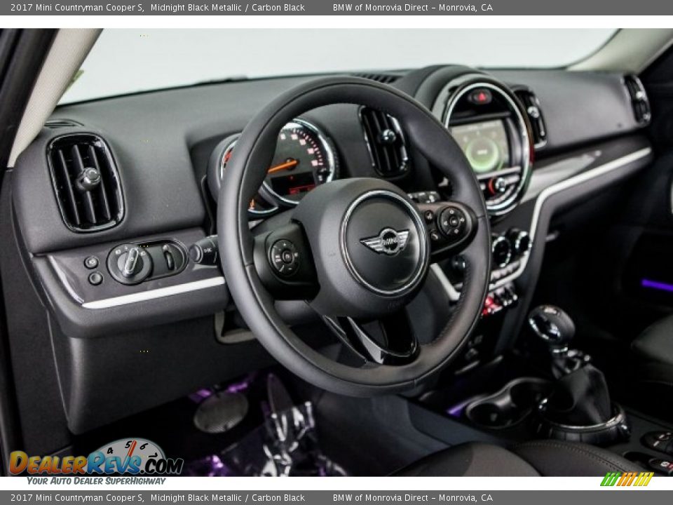2017 Mini Countryman Cooper S Midnight Black Metallic / Carbon Black Photo #5