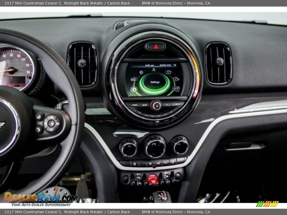 2017 Mini Countryman Cooper S Midnight Black Metallic / Carbon Black Photo #6