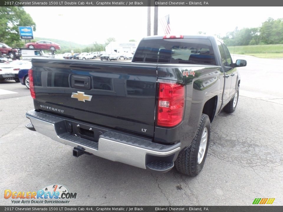 2017 Chevrolet Silverado 1500 LT Double Cab 4x4 Graphite Metallic / Jet Black Photo #6
