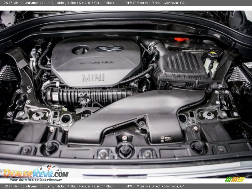 2017 Mini Countryman Cooper S Midnight Black Metallic / Carbon Black Photo #8