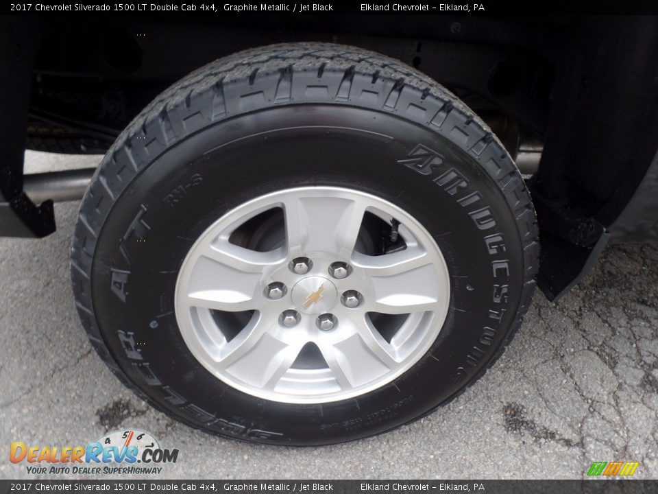 2017 Chevrolet Silverado 1500 LT Double Cab 4x4 Graphite Metallic / Jet Black Photo #8