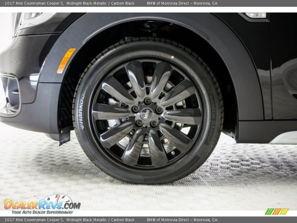 2017 Mini Countryman Cooper S Midnight Black Metallic / Carbon Black Photo #9