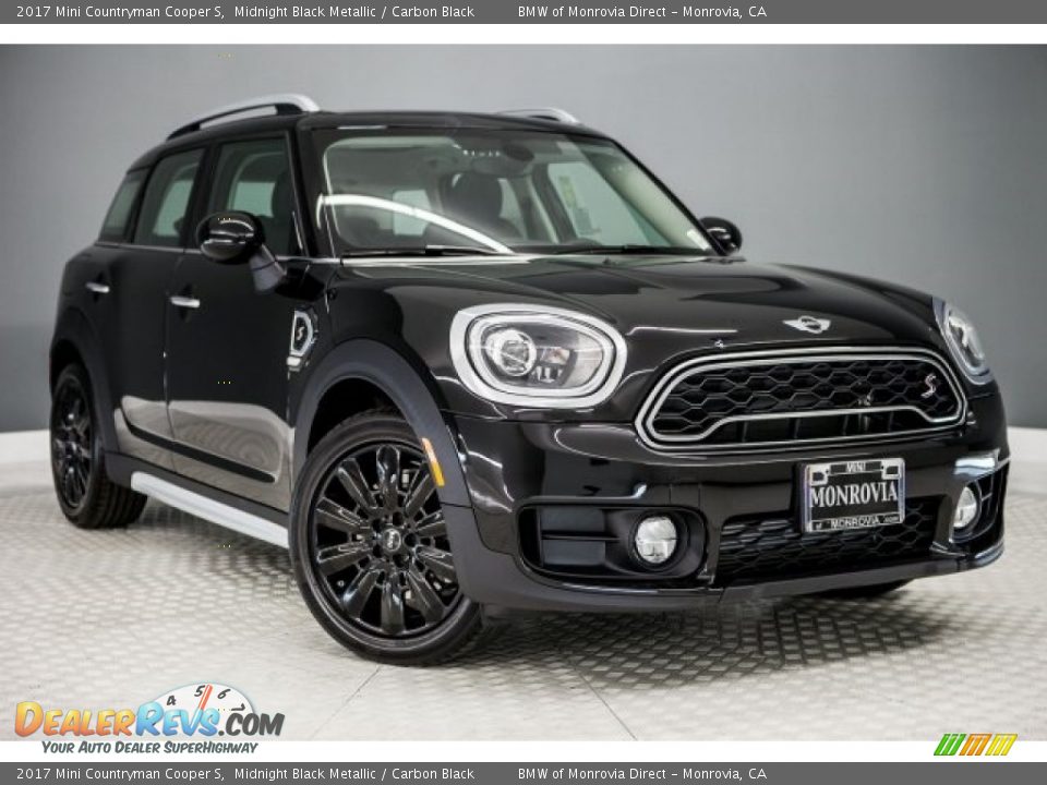 2017 Mini Countryman Cooper S Midnight Black Metallic / Carbon Black Photo #12