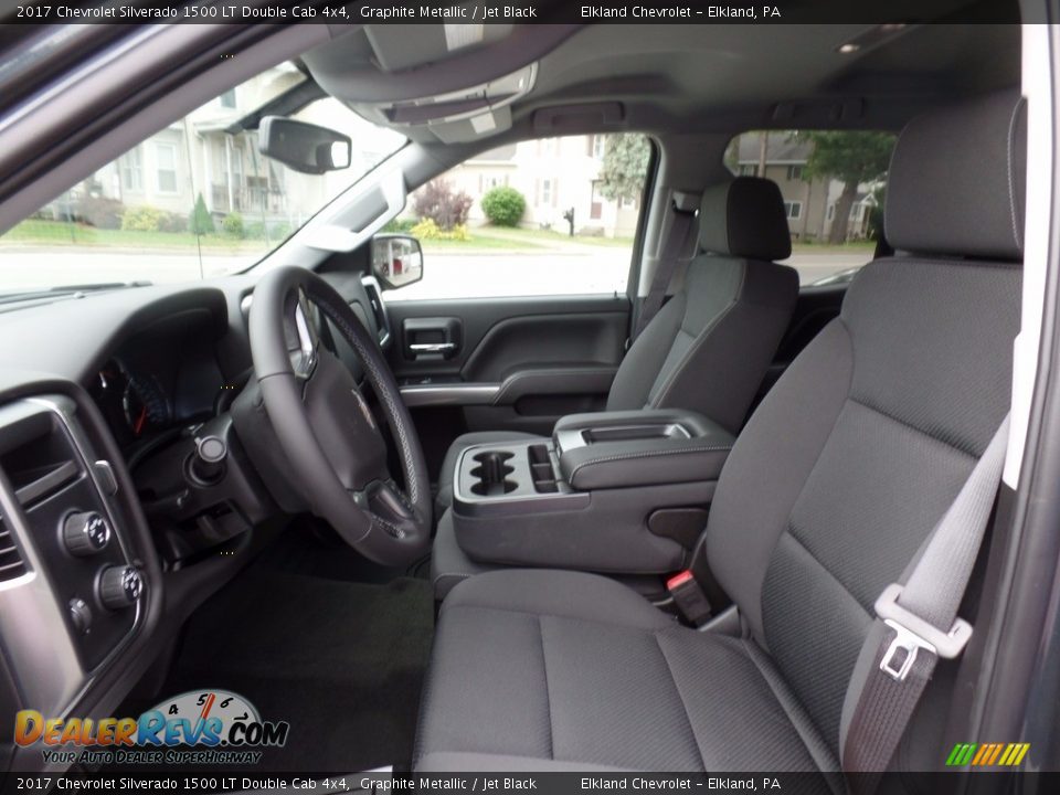 2017 Chevrolet Silverado 1500 LT Double Cab 4x4 Graphite Metallic / Jet Black Photo #14