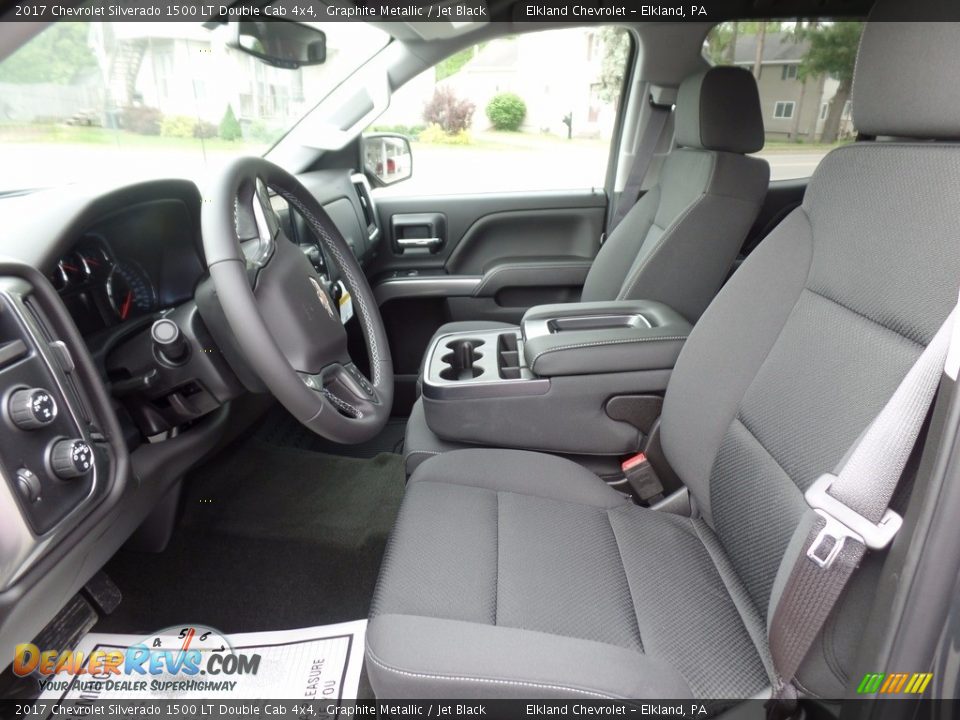 2017 Chevrolet Silverado 1500 LT Double Cab 4x4 Graphite Metallic / Jet Black Photo #17