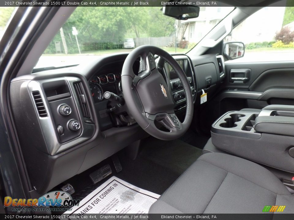 2017 Chevrolet Silverado 1500 LT Double Cab 4x4 Graphite Metallic / Jet Black Photo #18
