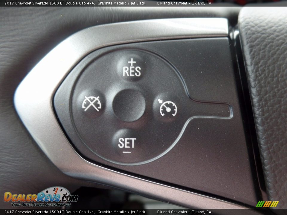 2017 Chevrolet Silverado 1500 LT Double Cab 4x4 Graphite Metallic / Jet Black Photo #24