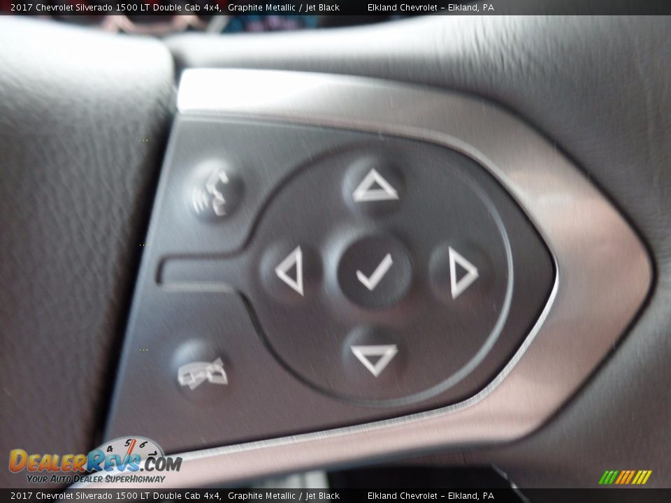 2017 Chevrolet Silverado 1500 LT Double Cab 4x4 Graphite Metallic / Jet Black Photo #25
