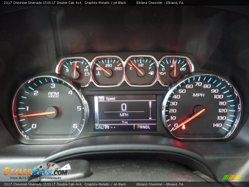 2017 Chevrolet Silverado 1500 LT Double Cab 4x4 Graphite Metallic / Jet Black Photo #27