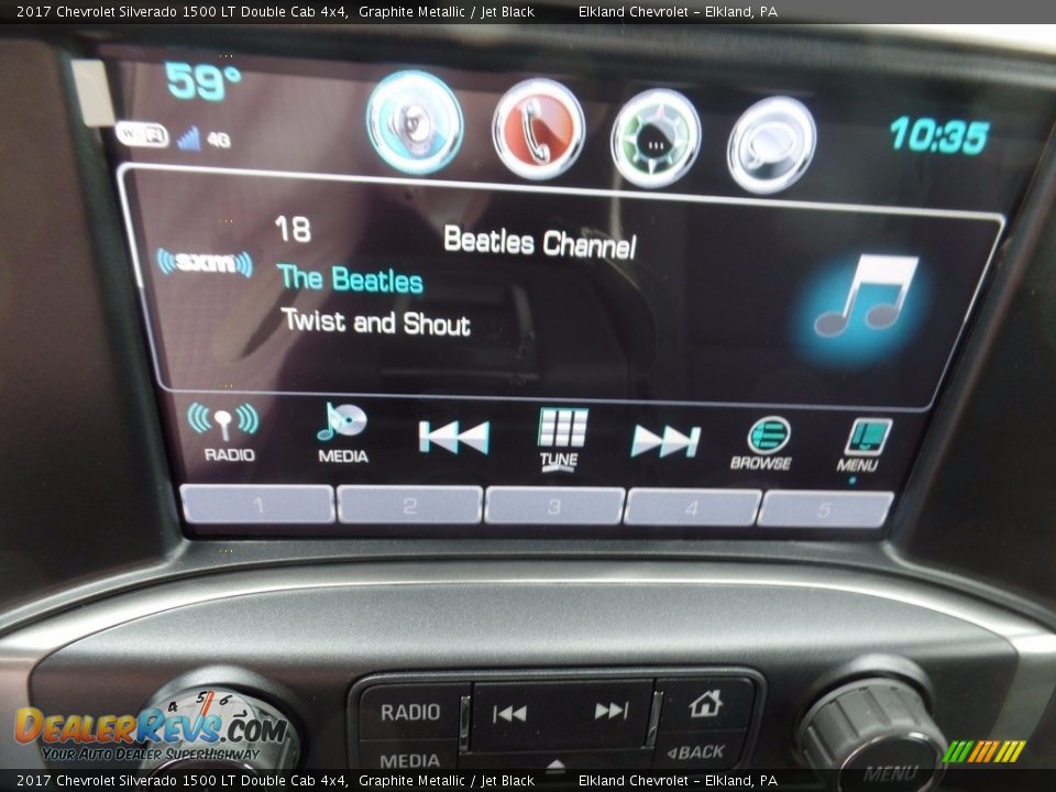 2017 Chevrolet Silverado 1500 LT Double Cab 4x4 Graphite Metallic / Jet Black Photo #28