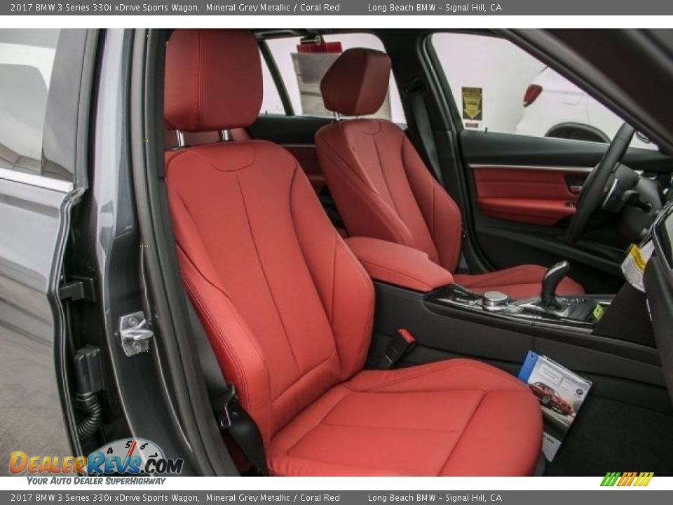 2017 BMW 3 Series 330i xDrive Sports Wagon Mineral Grey Metallic / Coral Red Photo #2