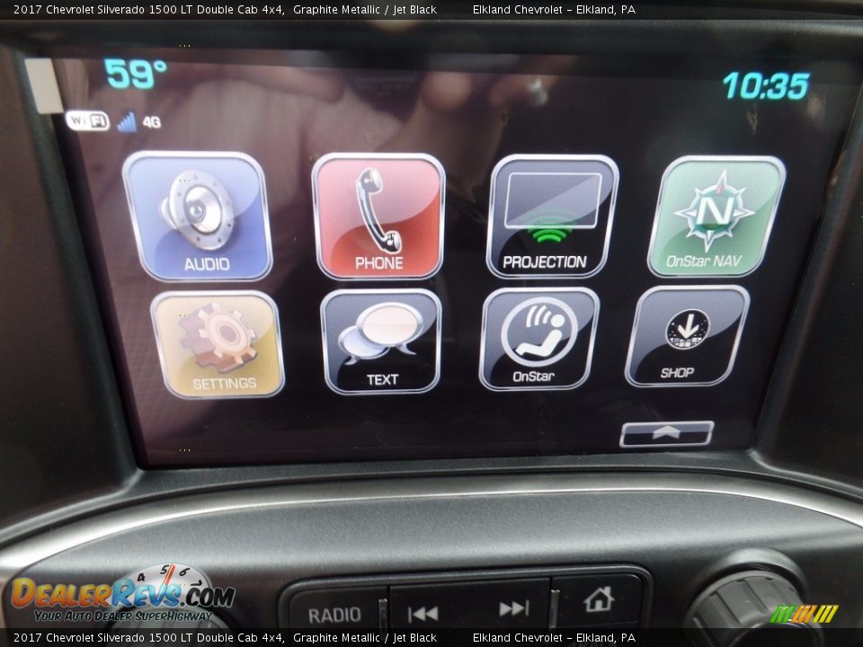 2017 Chevrolet Silverado 1500 LT Double Cab 4x4 Graphite Metallic / Jet Black Photo #30