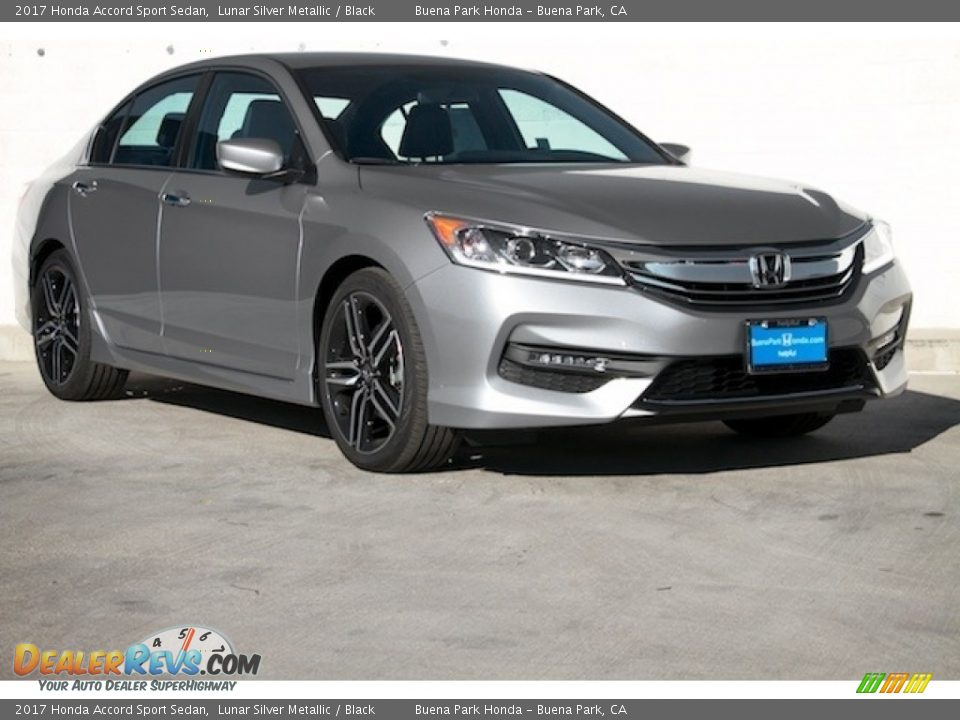 2017 Honda Accord Sport Sedan Lunar Silver Metallic / Black Photo #1