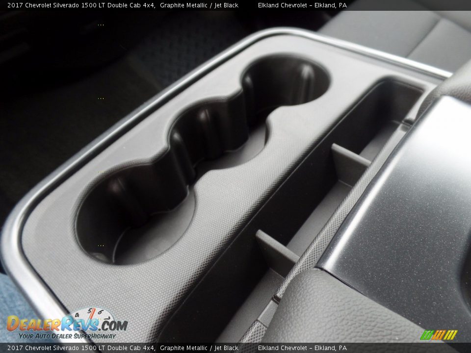 2017 Chevrolet Silverado 1500 LT Double Cab 4x4 Graphite Metallic / Jet Black Photo #34