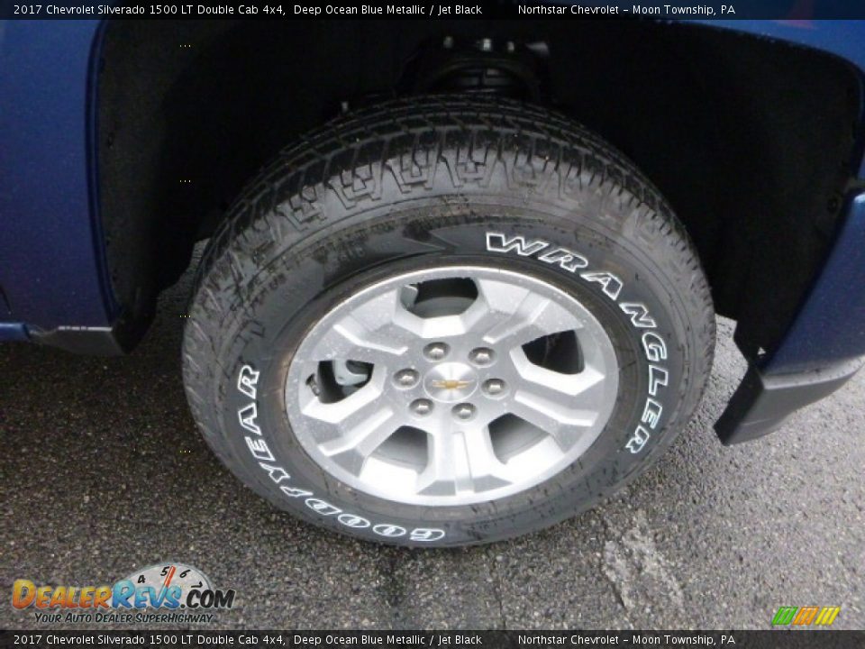 2017 Chevrolet Silverado 1500 LT Double Cab 4x4 Deep Ocean Blue Metallic / Jet Black Photo #9