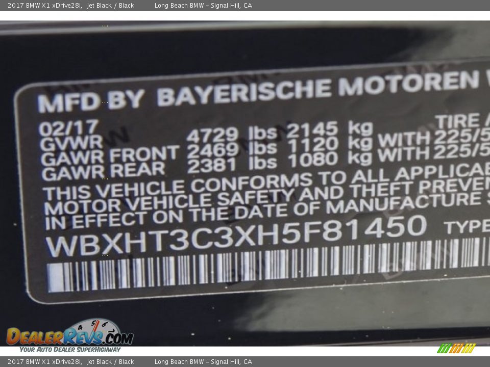 2017 BMW X1 xDrive28i Jet Black / Black Photo #10