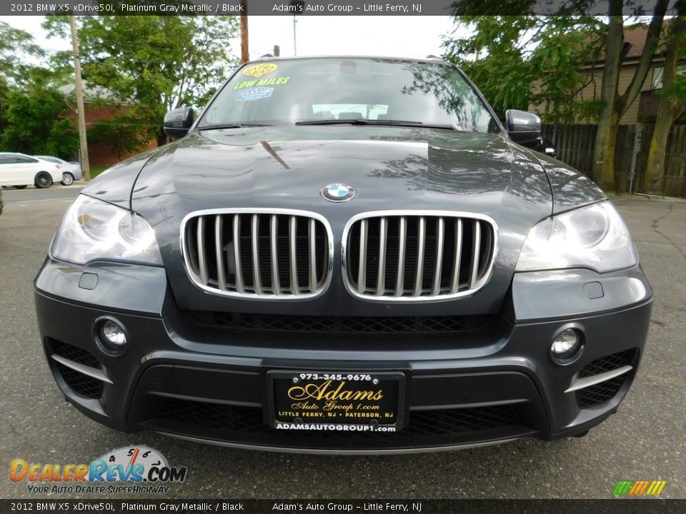 2012 BMW X5 xDrive50i Platinum Gray Metallic / Black Photo #2