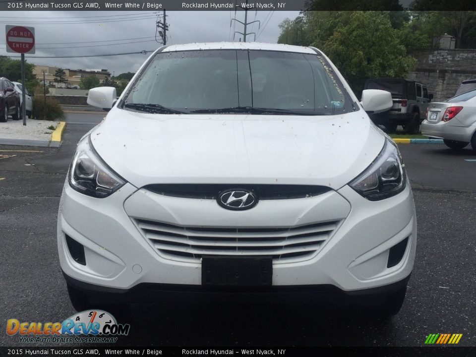 2015 Hyundai Tucson GLS AWD Winter White / Beige Photo #2