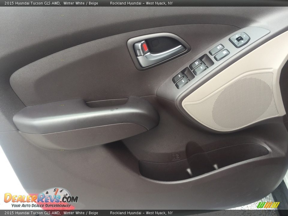2015 Hyundai Tucson GLS AWD Winter White / Beige Photo #7