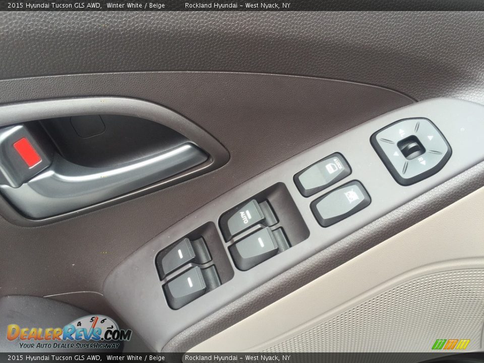 2015 Hyundai Tucson GLS AWD Winter White / Beige Photo #8