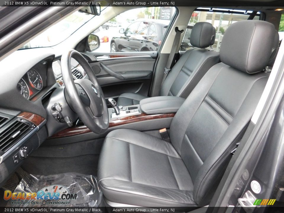 2012 BMW X5 xDrive50i Platinum Gray Metallic / Black Photo #11
