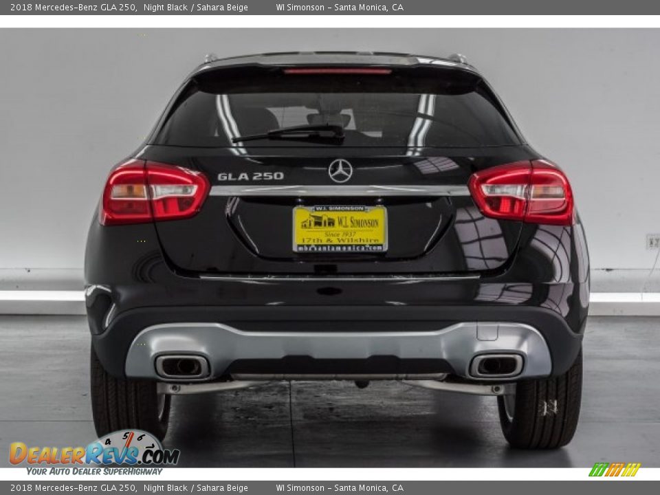 2018 Mercedes-Benz GLA 250 Night Black / Sahara Beige Photo #4