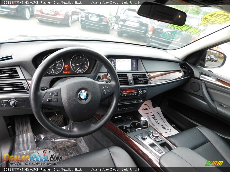 2012 BMW X5 xDrive50i Platinum Gray Metallic / Black Photo #15