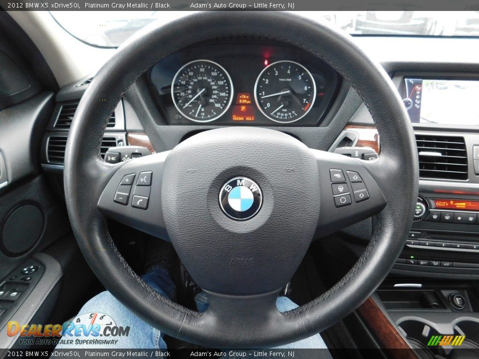 2012 BMW X5 xDrive50i Platinum Gray Metallic / Black Photo #17