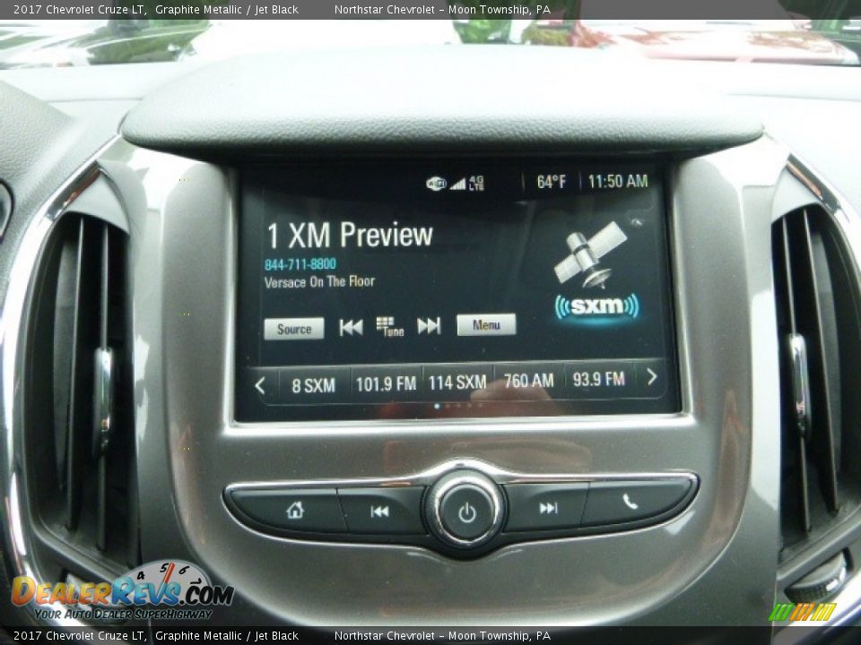 2017 Chevrolet Cruze LT Graphite Metallic / Jet Black Photo #17