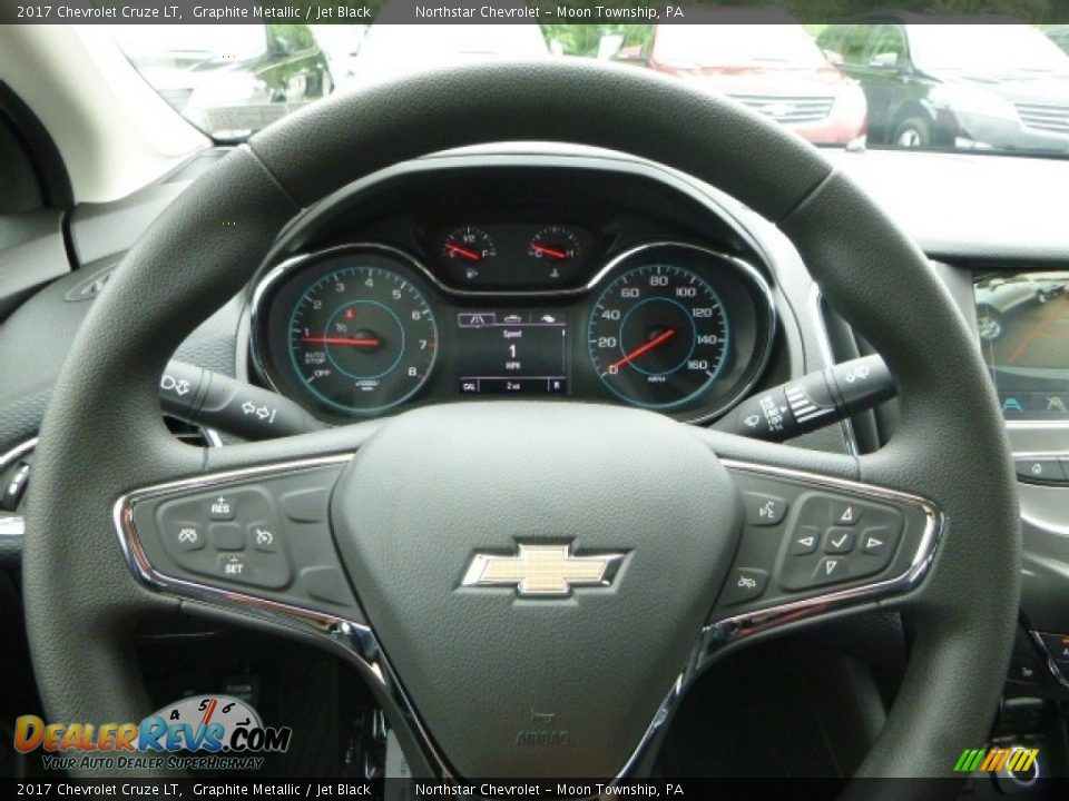 2017 Chevrolet Cruze LT Graphite Metallic / Jet Black Photo #20