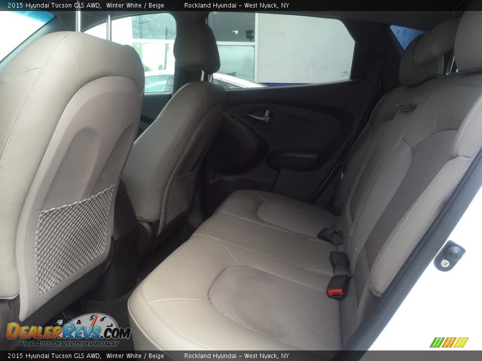 2015 Hyundai Tucson GLS AWD Winter White / Beige Photo #21