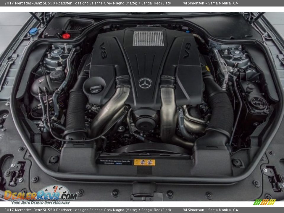 2017 Mercedes-Benz SL 550 Roadster 4.7 Liter DI biturbo DOHC 32-Valve VVT V8 Engine Photo #8