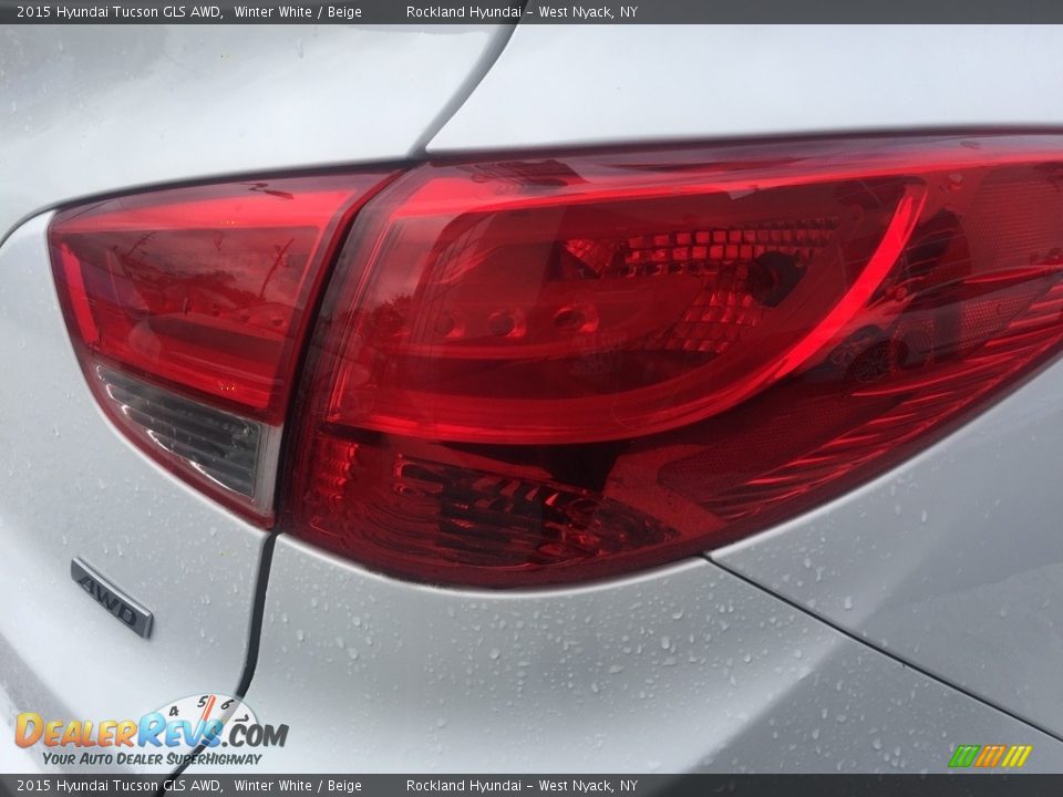 2015 Hyundai Tucson GLS AWD Winter White / Beige Photo #23