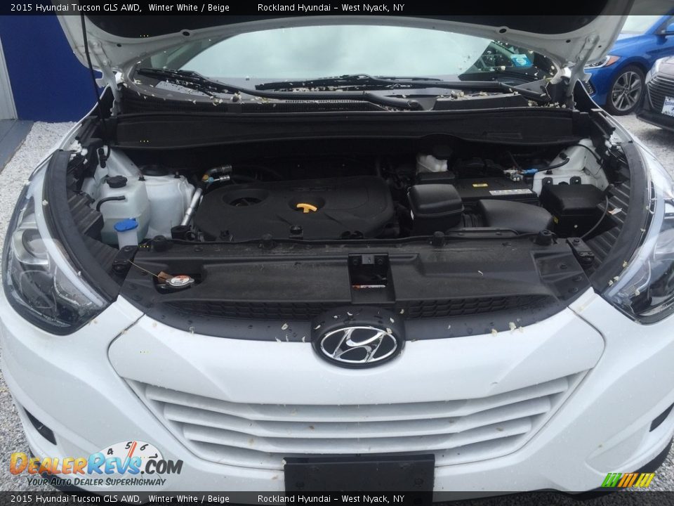 2015 Hyundai Tucson GLS AWD Winter White / Beige Photo #28