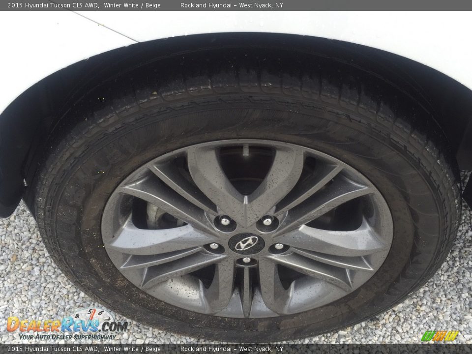2015 Hyundai Tucson GLS AWD Winter White / Beige Photo #30
