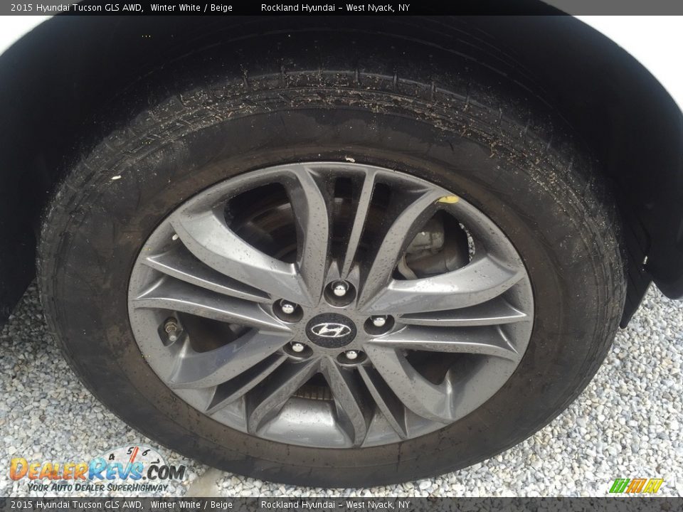 2015 Hyundai Tucson GLS AWD Winter White / Beige Photo #31
