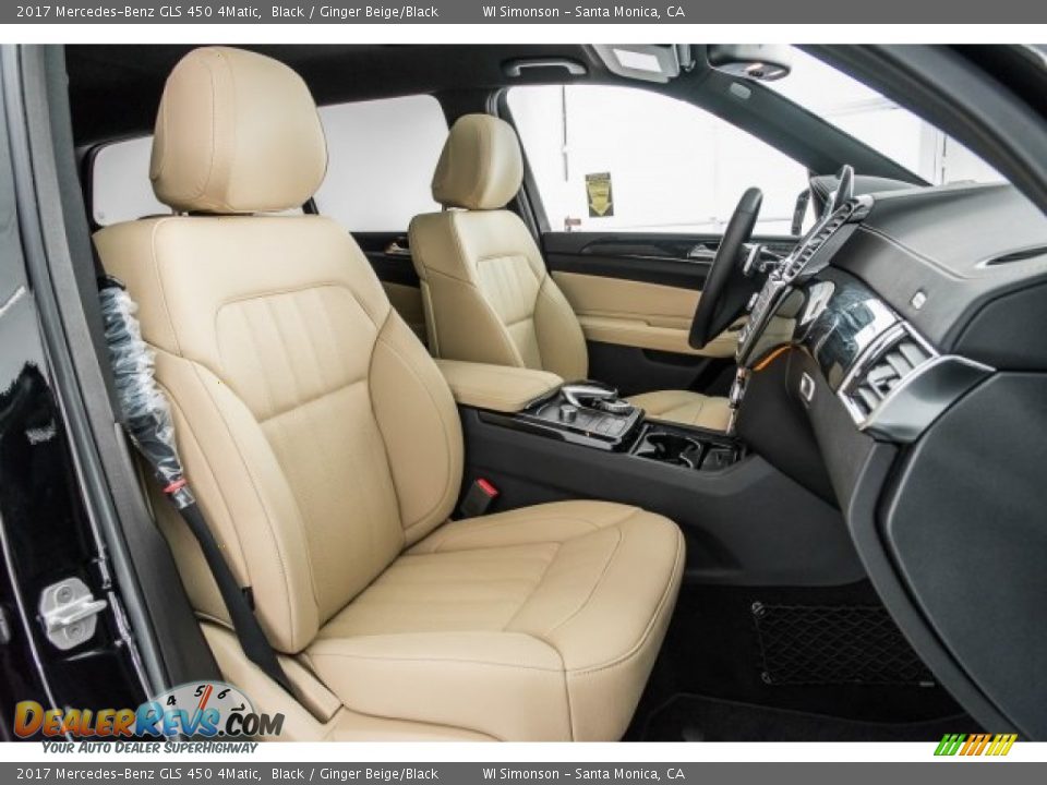 2017 Mercedes-Benz GLS 450 4Matic Black / Ginger Beige/Black Photo #2