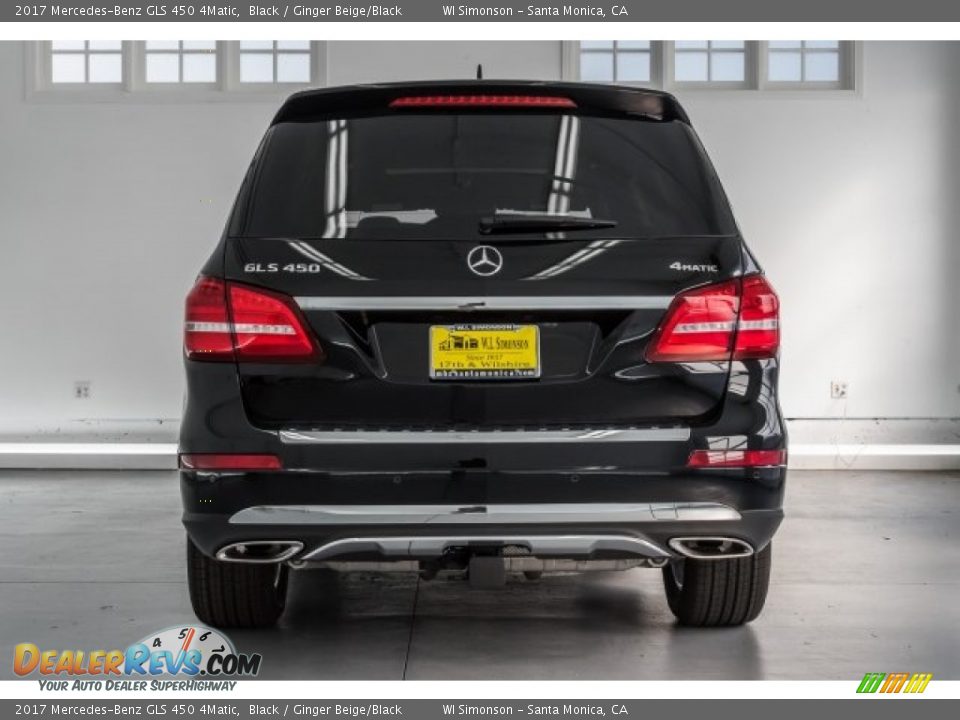2017 Mercedes-Benz GLS 450 4Matic Black / Ginger Beige/Black Photo #4