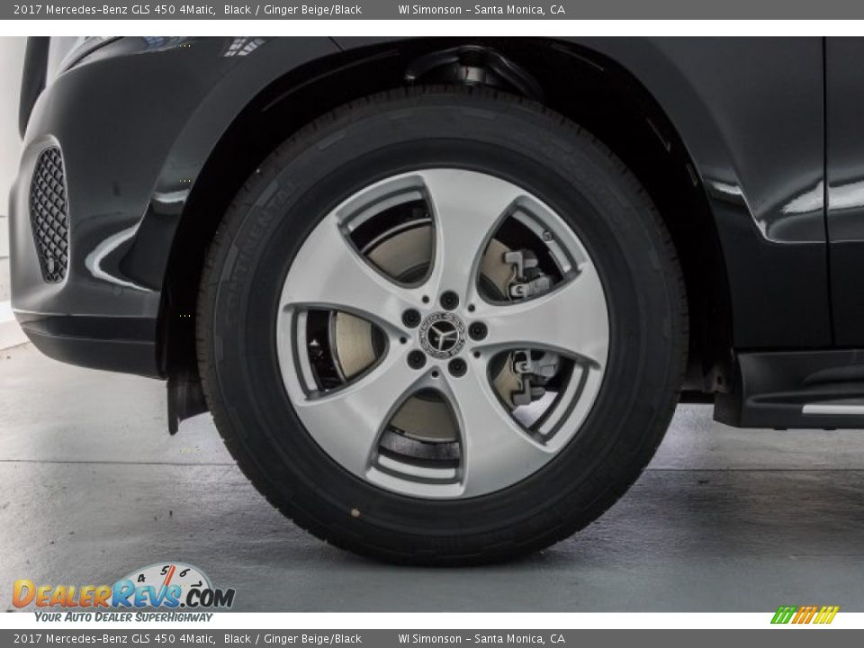 2017 Mercedes-Benz GLS 450 4Matic Black / Ginger Beige/Black Photo #9