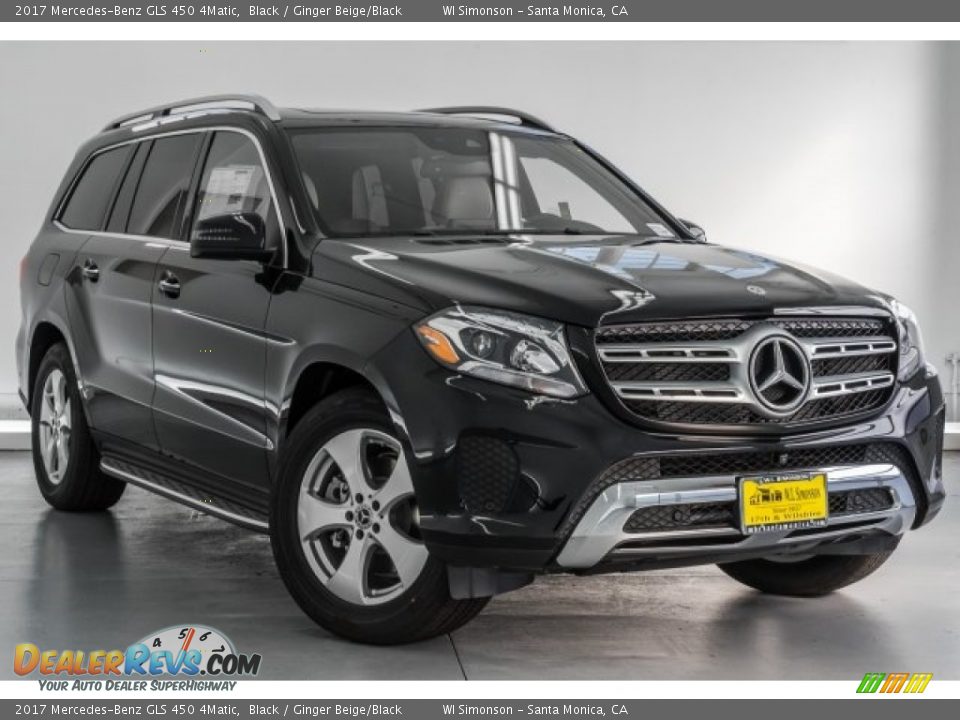 2017 Mercedes-Benz GLS 450 4Matic Black / Ginger Beige/Black Photo #12