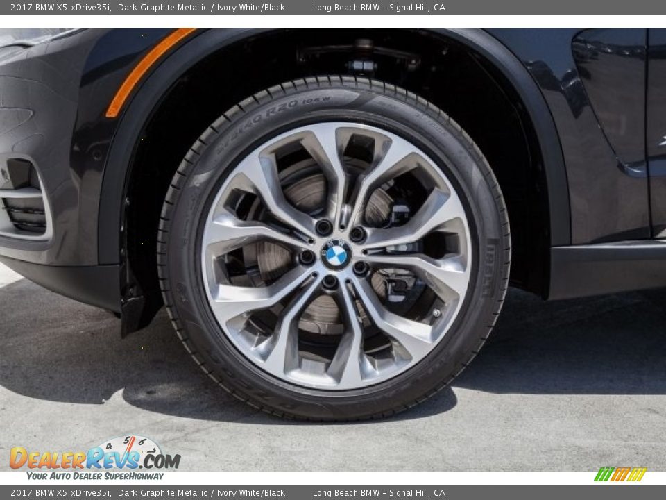 2017 BMW X5 xDrive35i Dark Graphite Metallic / Ivory White/Black Photo #9