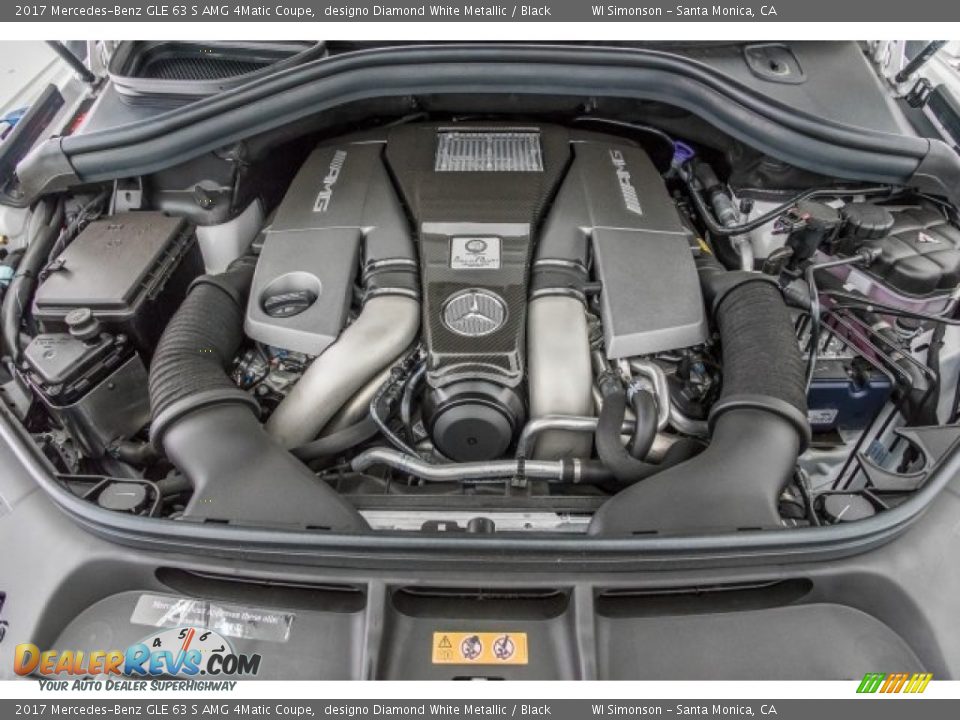 2017 Mercedes-Benz GLE 63 S AMG 4Matic Coupe 5.5 Liter AMG DI biturbo DOHC 32-Valve VVT V8 Engine Photo #8
