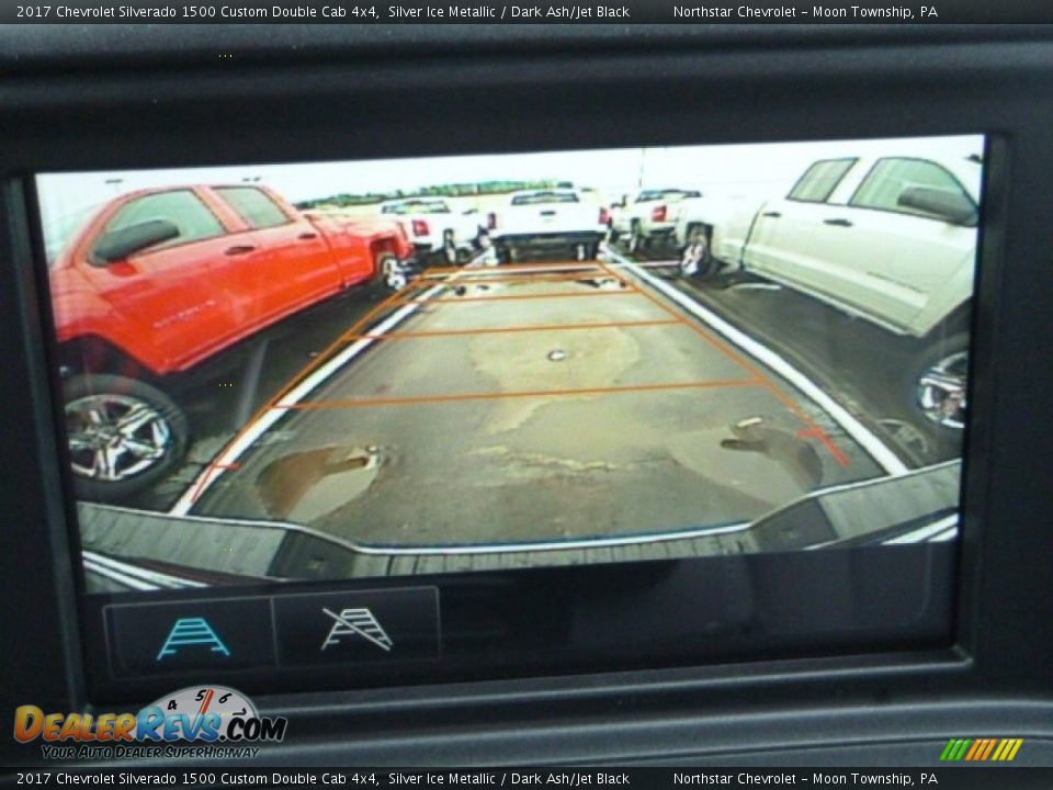 2017 Chevrolet Silverado 1500 Custom Double Cab 4x4 Silver Ice Metallic / Dark Ash/Jet Black Photo #19