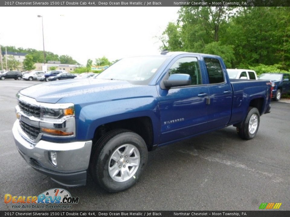 2017 Chevrolet Silverado 1500 LT Double Cab 4x4 Deep Ocean Blue Metallic / Jet Black Photo #1