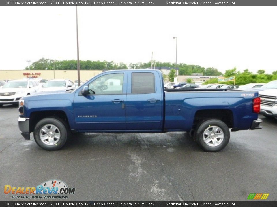 2017 Chevrolet Silverado 1500 LT Double Cab 4x4 Deep Ocean Blue Metallic / Jet Black Photo #2