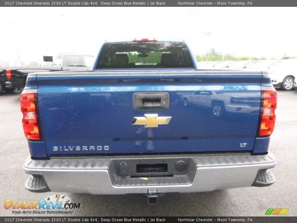 2017 Chevrolet Silverado 1500 LT Double Cab 4x4 Deep Ocean Blue Metallic / Jet Black Photo #4