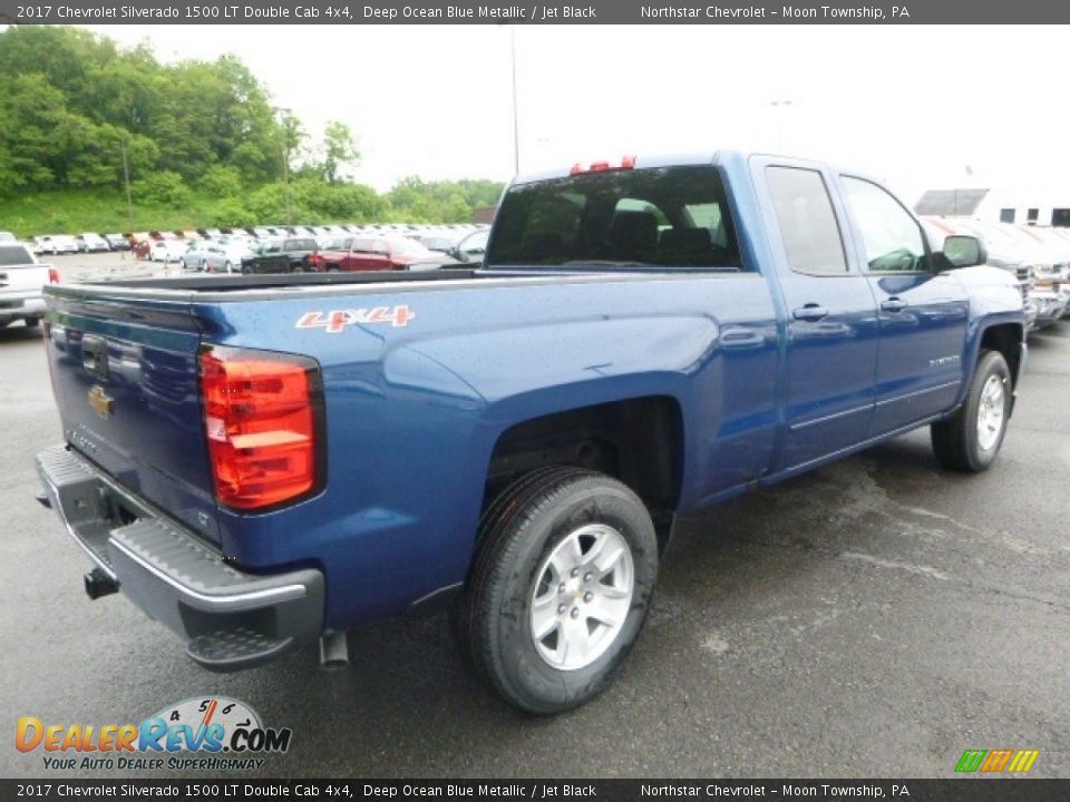 2017 Chevrolet Silverado 1500 LT Double Cab 4x4 Deep Ocean Blue Metallic / Jet Black Photo #5
