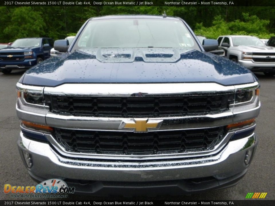 2017 Chevrolet Silverado 1500 LT Double Cab 4x4 Deep Ocean Blue Metallic / Jet Black Photo #8