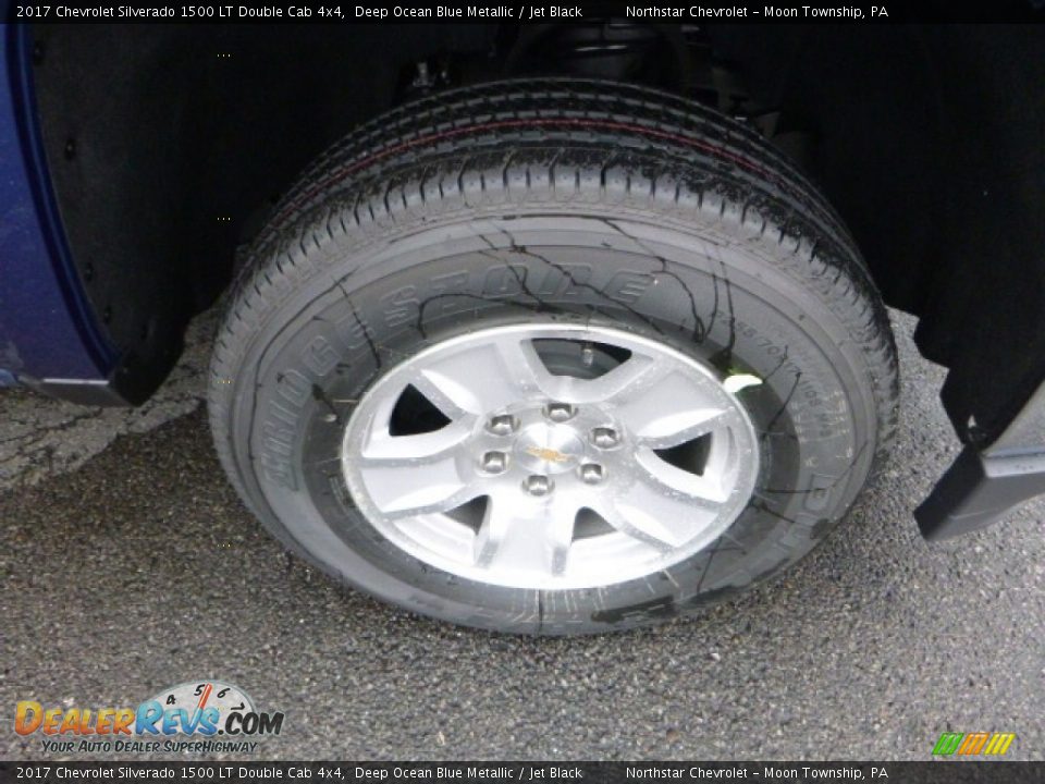 2017 Chevrolet Silverado 1500 LT Double Cab 4x4 Deep Ocean Blue Metallic / Jet Black Photo #9