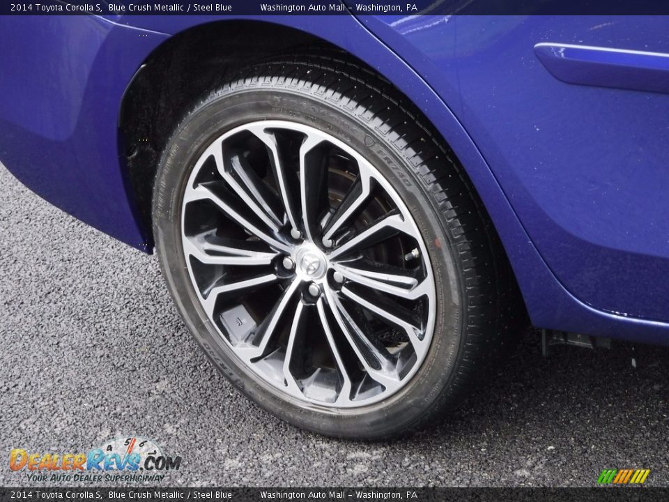 2014 Toyota Corolla S Blue Crush Metallic / Steel Blue Photo #3
